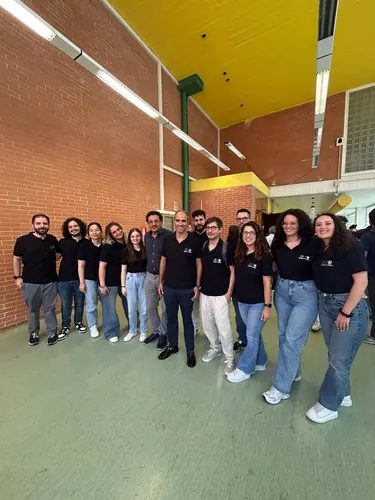 A group photograph with M.O.D.A.L. colleagues at the department