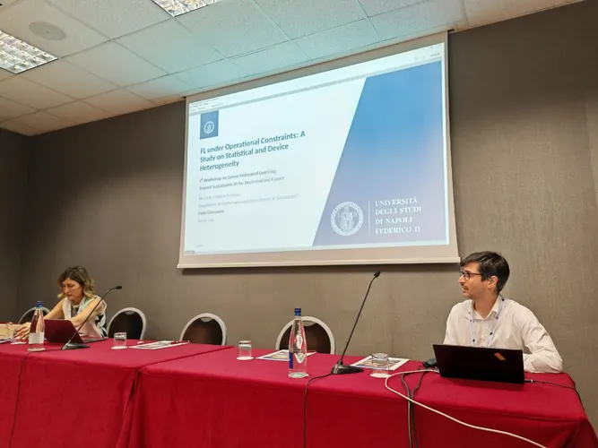 Panel discussion and research presentation at an academic meeting