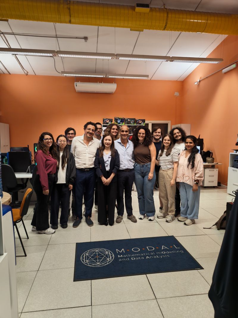 Guests and researchers at the laboratory