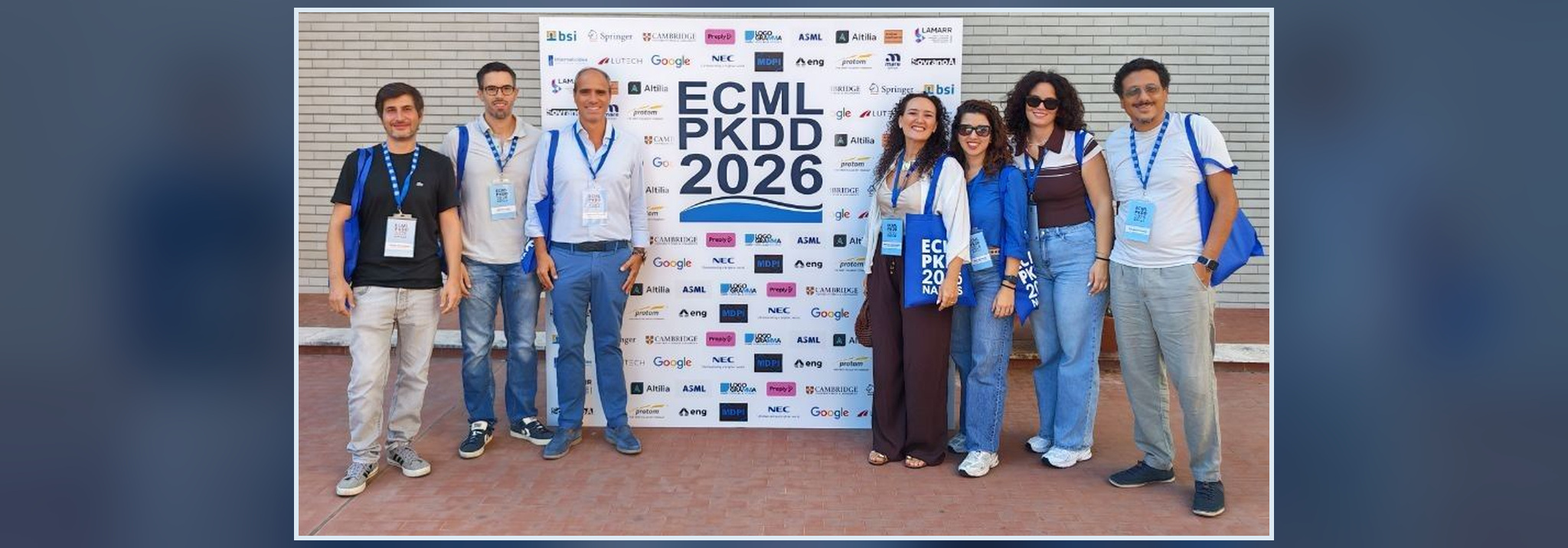 M.O.D.A.L. members at ECML PKDD 2026 in Naples, photo from the lab Gallery